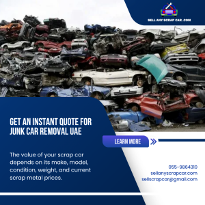 Junk Car Removal UAE | Free Pickup - 055-9864310