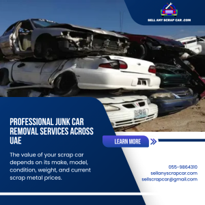 Junk Car Removal UAE | Free Pickup - 055-9864310
